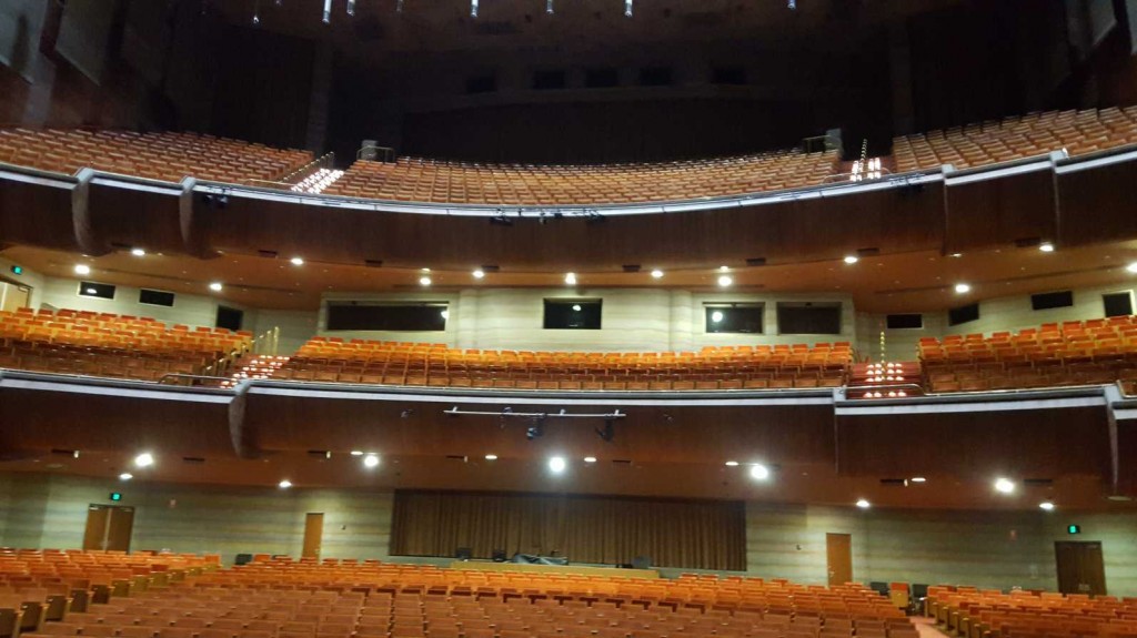View of the Hall from stage level