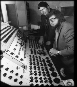 Graham with Bill Armstrong when the Optro 16Track met an early Optro mixing desk