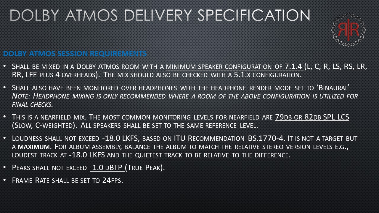 Listing of Atmos Delivery Specification (2 of 2)